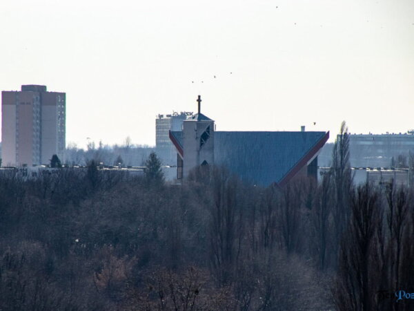 Poznań ponad dachami z WCO przy Garbarach fot. Sławek Wąchała