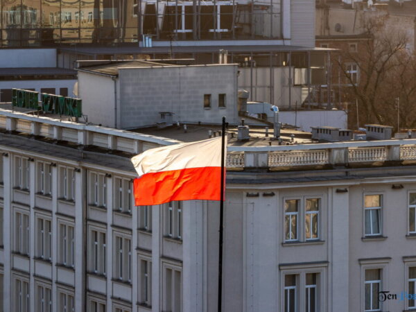 Poznań ponad dachami z Zamku Przemysła fot. Sławek Wąchała
