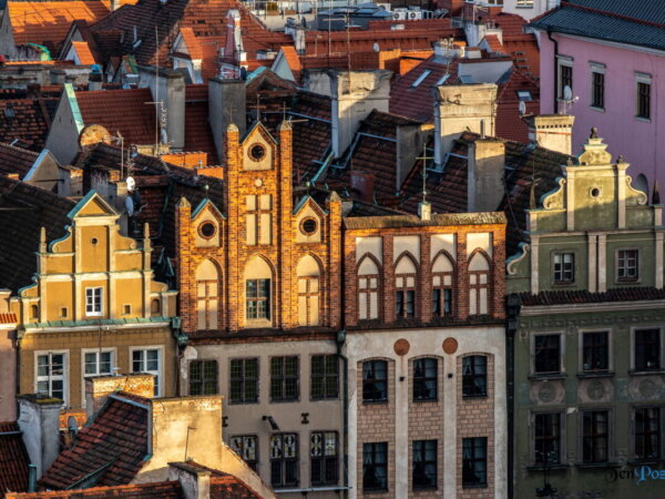 Poznań ponad dachami z Zamku Przemysła fot. Sławek Wąchała