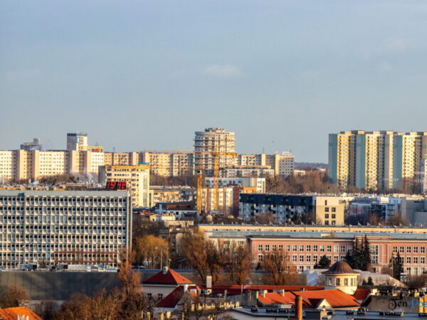 Poznań ponad dachami z Zamku Przemysła fot. Sławek Wąchała