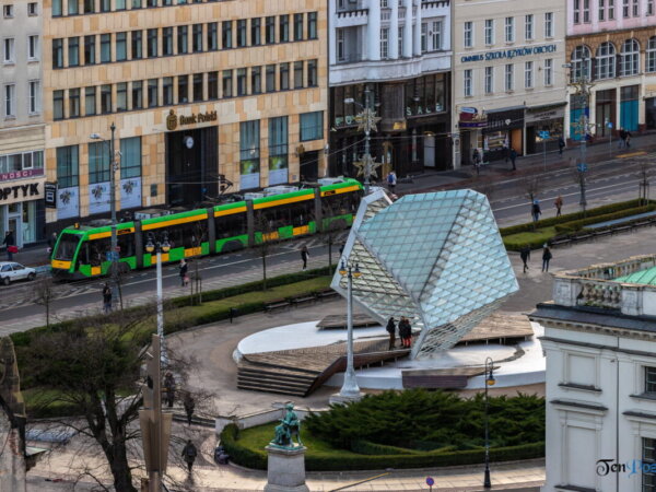 Poznań ponad dachami z Zamku Przemysła fot. Sławek Wąchała