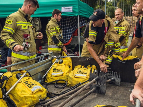 polscy strażacy w Grecji fot. KG PSP