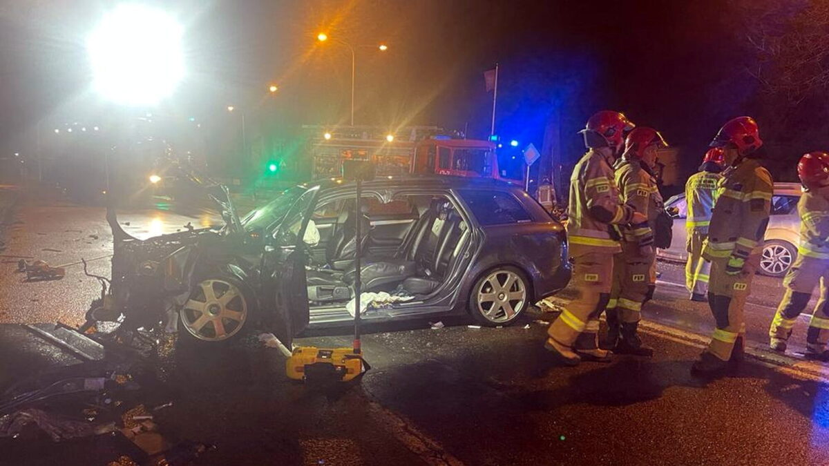 wypadek Żwirki i Wigury fot. KP PSP Gniezno