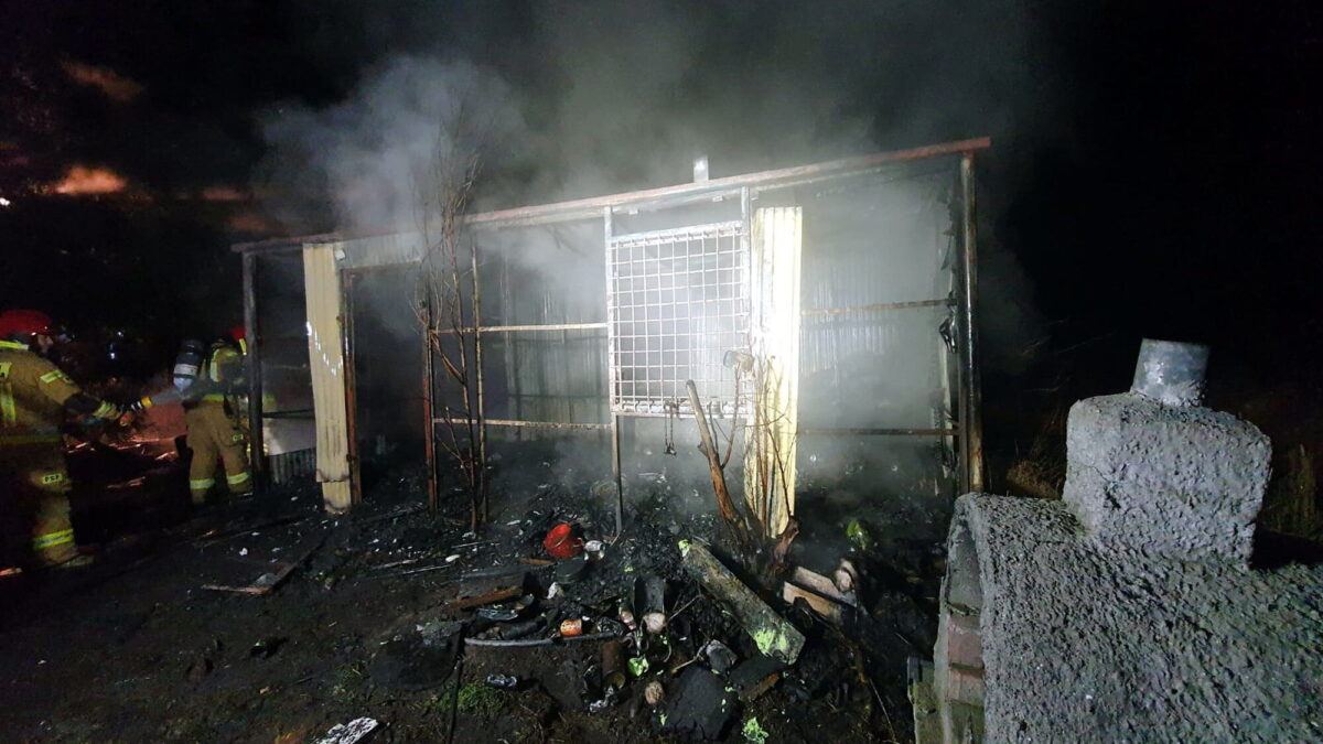 pożar Pokrzywnica fot. KP PSP Wągrowiec