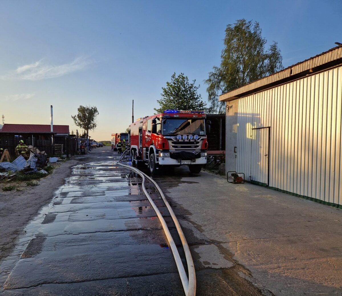 Pozar Fot. Fot. KP PSP Zlotow OSP Glomsk OSP Zakrzewo 4
