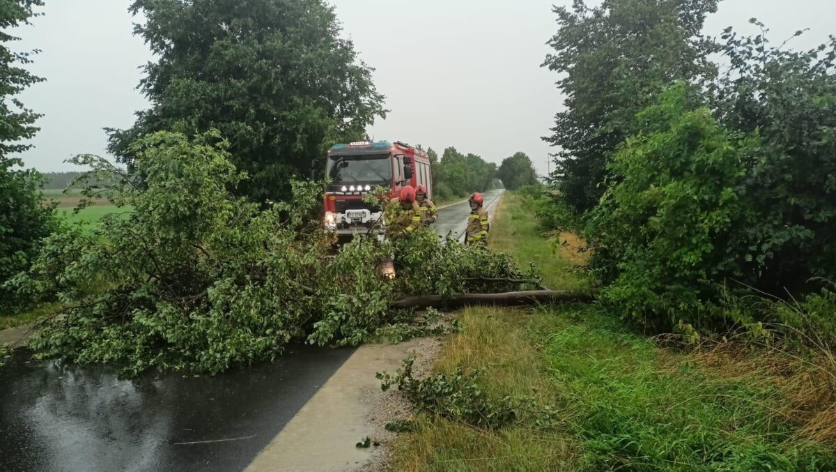 Skutki Burzy Fot. KP PSP Zlotow Jednostki OSP Z Powiatu Zlotowskiego