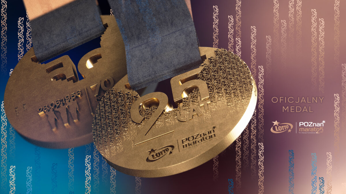 1 oficjalny medal Poznań maraton